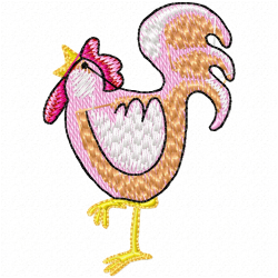 Chickens And Roosters Embroidery Design 5 Chickens And Roosters Embroidery Design 5